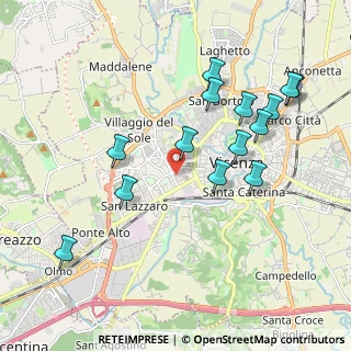 Mappa Via Edmondo de Amicis, 36100 Vicenza VI, Italia (2.01857)