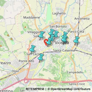 Mappa Via Edmondo de Amicis, 36100 Vicenza VI, Italia (1.27)