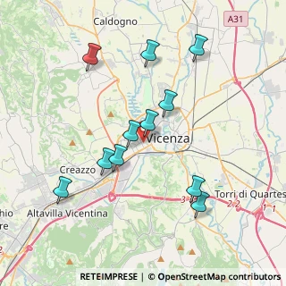 Mappa Via Edmondo de Amicis, 36100 Vicenza VI, Italia (3.72091)