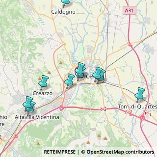 Mappa Via Edmondo de Amicis, 36100 Vicenza VI, Italia (4.88667)
