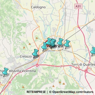 Mappa Via Edmondo de Amicis, 36100 Vicenza VI, Italia (2.95455)