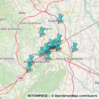 Mappa Via Edmondo de Amicis, 36100 Vicenza VI, Italia (4.53429)