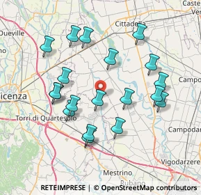 Mappa Via Badia Seghe, 36043 Camisano Vicentino VI, Italia (7.27421)