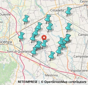Mappa Via Badia Seghe, 36043 Camisano Vicentino VI, Italia (6.32368)