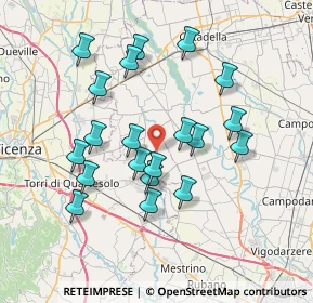 Mappa Via Badia Seghe, 36043 Camisano Vicentino VI, Italia (6.8365)