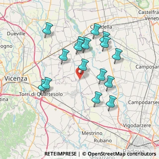 Mappa Via Badia Seghe, 36043 Camisano Vicentino VI, Italia (7.00875)