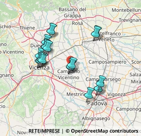Mappa Via Badia Seghe, 36043 Camisano Vicentino VI, Italia (13.02)