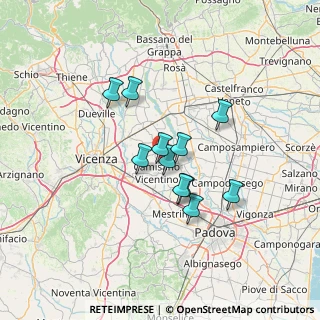 Mappa Via Badia Seghe, 36043 Camisano Vicentino VI, Italia (10.05909)