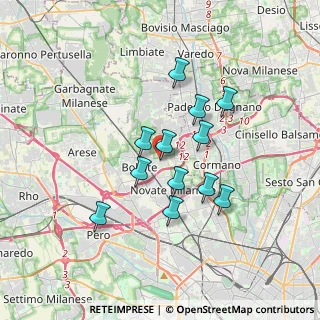 Mappa Via Carlo Lorenzini, 20021 Bollate MI, Italia (2.865)
