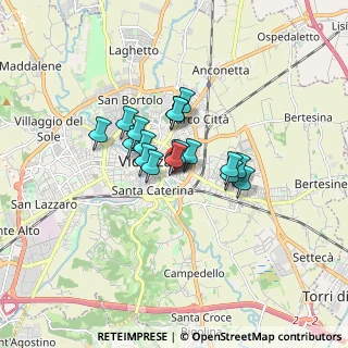Mappa Viale Giangiorgio Trissino, 36100 Vicenza VI, Italia (1.00889)