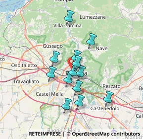 Mappa Via G. Maria Mazzucchelli, 25126 Brescia BS, Italia (5.48154)
