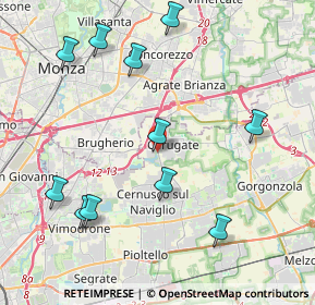 Mappa SP 121 Pobbiano - Cavenago, 20063 Cernusco sul Naviglio MI, Italia (4.60636)