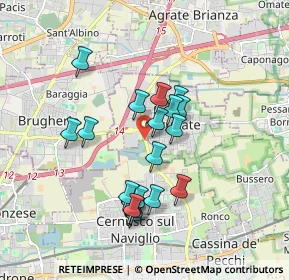 Mappa SP 121 Pobbiano - Cavenago, 20063 Cernusco sul Naviglio MI, Italia (1.572)