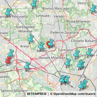 Mappa Via Lorenzini Carlo, 20021 Bollate MI, Italia (6.548)