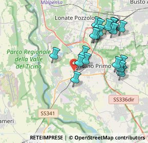 Mappa Via della Valle, 20022 Castano Primo MI, Italia (3.891)