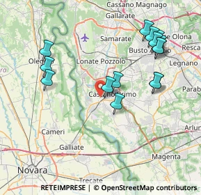 Mappa Via della Valle, 20022 Castano Primo MI, Italia (8.252)