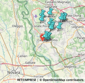 Mappa Via della Valle, 20022 Castano Primo MI, Italia (6.03692)