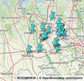 Mappa Via della Valle, 20022 Castano Primo MI, Italia (10.596)