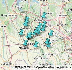 Mappa Via della Valle, 20022 Castano Primo MI, Italia (9.649)