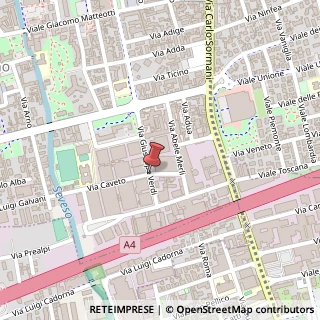 Mappa Via Giuseppe Verdi,  21, 20095 Cusano Milanino, Milano (Lombardia)