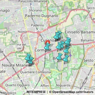 Mappa Via E. Vanzetti, 20095 Cusano Milanino MI, Italia (1.52857)