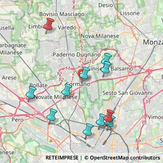 Mappa Via E. Vanzetti, 20095 Cusano Milanino MI, Italia (4.4)