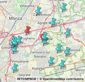 Mappa Via Giovanni Falcone, 20061 Carugate MI, Italia (4.54471)