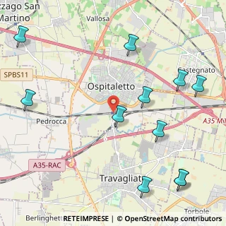 Mappa Via Giuseppe Mazzini, 25035 Ospitaletto BS, Italia (2.76364)