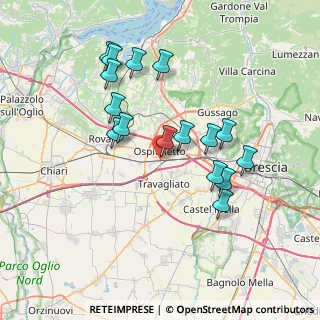 Mappa Via Giuseppe Mazzini, 25035 Ospitaletto BS, Italia (6.94938)