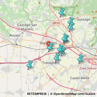 Mappa Via Giuseppe Mazzini, 25035 Ospitaletto BS, Italia (3.70455)
