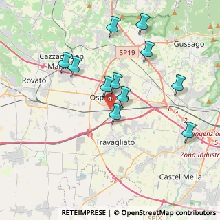 Mappa Via Giuseppe Mazzini, 25035 Ospitaletto BS, Italia (3.70545)