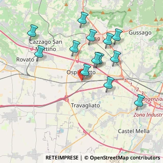 Mappa Via Giuseppe Mazzini, 25035 Ospitaletto BS, Italia (3.90615)