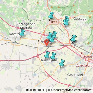 Mappa Via Giuseppe Mazzini, 25035 Ospitaletto BS, Italia (3.57167)