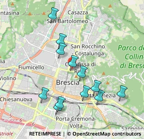 Mappa Via Co G. C. Martinengo Cesaresco, 25128 Brescia BS, Italia (1.87083)