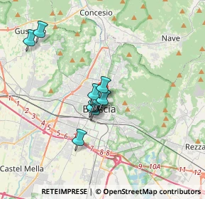 Mappa Via Luigi Apollonio, 25128 Brescia BS, Italia (2.44727)