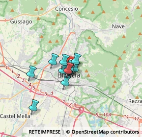 Mappa Via Luigi Apollonio, 25128 Brescia BS, Italia (2.01333)