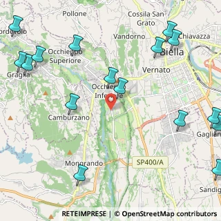 Mappa Via San Clemente, 13897 Occhieppo Inferiore BI, Italia (3.07688)