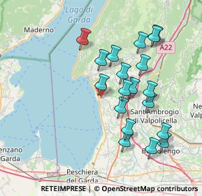 Mappa 37011 Bardolino VR, Italia (7.19579)
