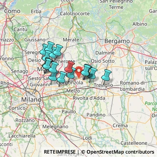 Mappa Centro Commerciale LA CORTE, 20060 Bellinzago Lombardo MI, Italia (10.50611)