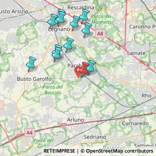 Mappa Viale Lombardia, 20015 Parabiago MI, Italia (4.17083)