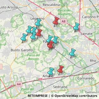 Mappa Viale Lombardia, 20015 Parabiago MI, Italia (3.44643)
