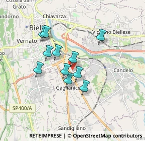 Mappa Viale Lucio Battisti, 13894 Gaglianico BI, Italia (1.36364)