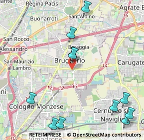Mappa Via Quarto, 20047 Brugherio MB, Italia (2.74636)