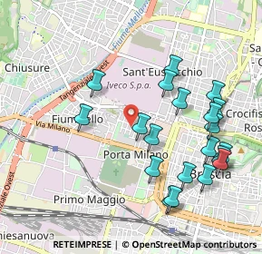 Mappa Via Cesare Arici, 25126 Brescia BS, Italia (1.0455)