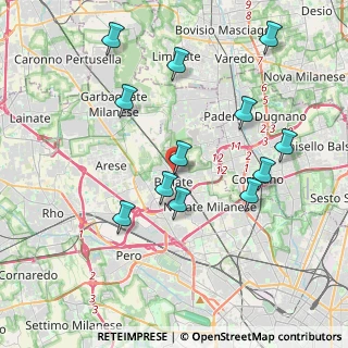 Mappa Via Giuseppe Garibaldi, 20021 Bollate MI, Italia (3.97917)
