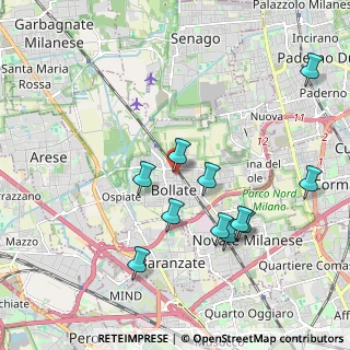 Mappa Via Giuseppe Garibaldi, 20021 Bollate MI, Italia (1.99818)
