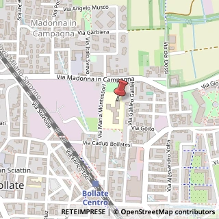 Mappa Via Maria Montessori, 10, 20021 Bollate, Milano (Lombardia)