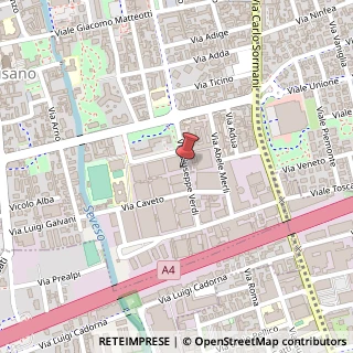 Mappa Via G. Verdi, 10, 20095 Cusano Milanino, Milano (Lombardia)