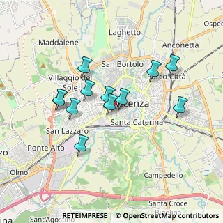 Mappa Piazzale Giusti, 36100 Vicenza VI, Italia (1.55917)