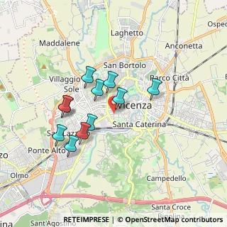 Mappa Piazzale Giusti, 36100 Vicenza VI, Italia (1.50636)
